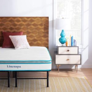 2. Linenspa Memory Foam and Innerspring Hybrid Mattress