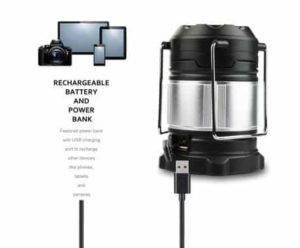 4. Etekcity Portable Rechargeable LED Camping Lantern Flashlights & 4400mah USB Power Bank