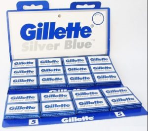 4. Gillette Silver Blue Double Edge Razor Blades