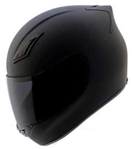 5. Duke Matte Black Full Face Motorcycle Helmet