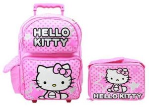 6. Hello Kitty 16 Large Rolling Backpack