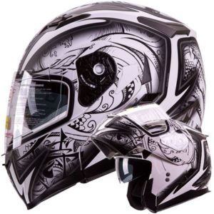 8. IV2 Dual Visor Modular Flip Up Helmet